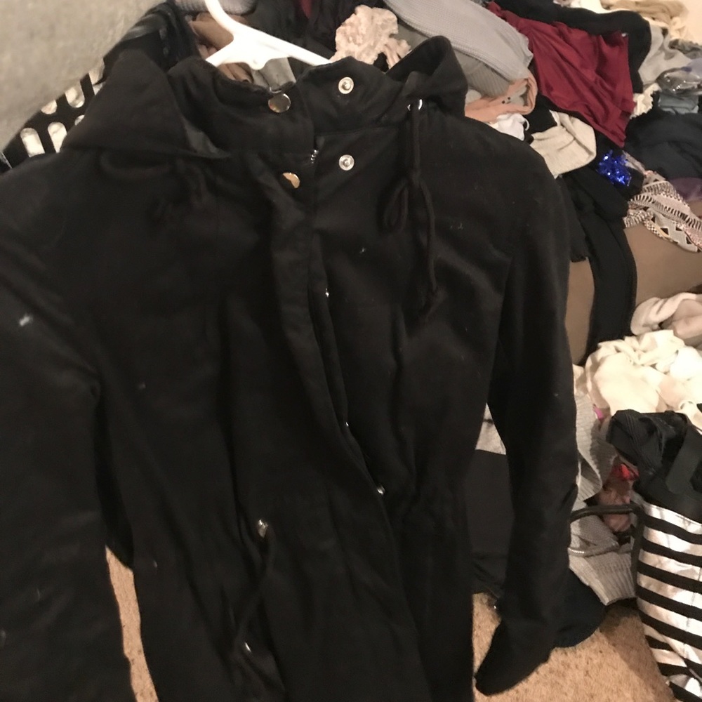 Black trench coat